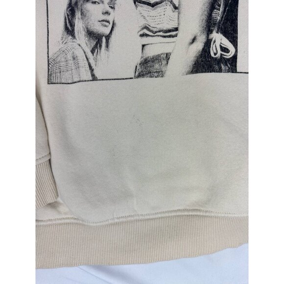 Taylor Swift Hoodie Large Sweater The Eras Tour Unisex Cream Women Merch - Picture 5 of 7